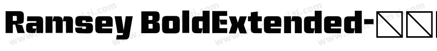 Ramsey BoldExtended字体转换